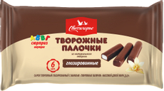 Палочки творожные глазированные Свитлогорье с ванилью 23%, 180г