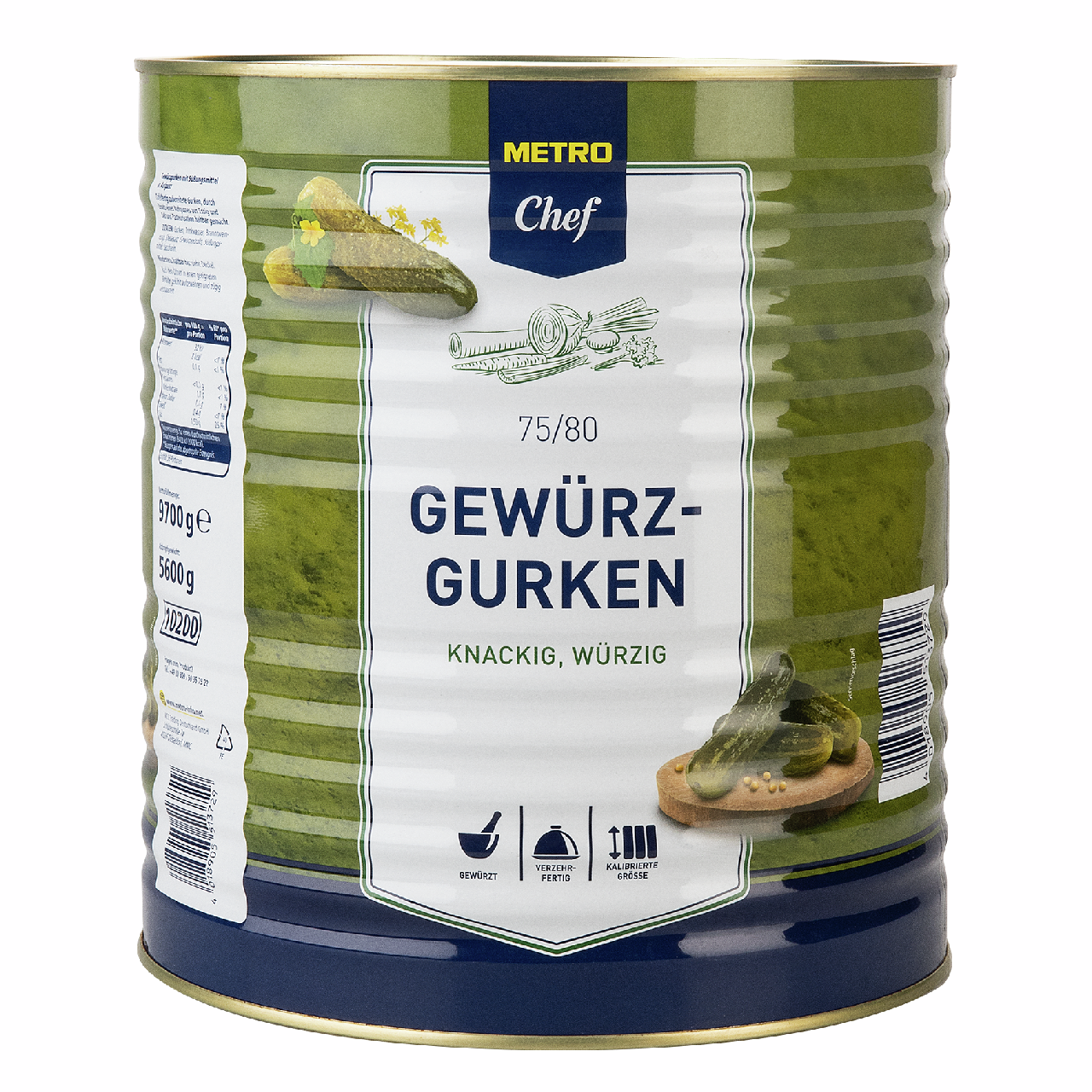 METRO Chef Огурцы маринованные 75-80шт, 10л