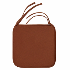 Tarrington House Подушка для мебели коричневая с завязками, 38 x 38см