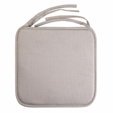 Tarrington House Подушка для мебели серо-бежевая с завязками, 38 x 38см