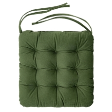 Tarrington House Подушка для мебели зеленая с тафтингом 40/36 x 38 x 6см
