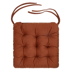 Tarrington House Подушка для мебели коричневая с тафтингом 40/36 x 38 x 6см