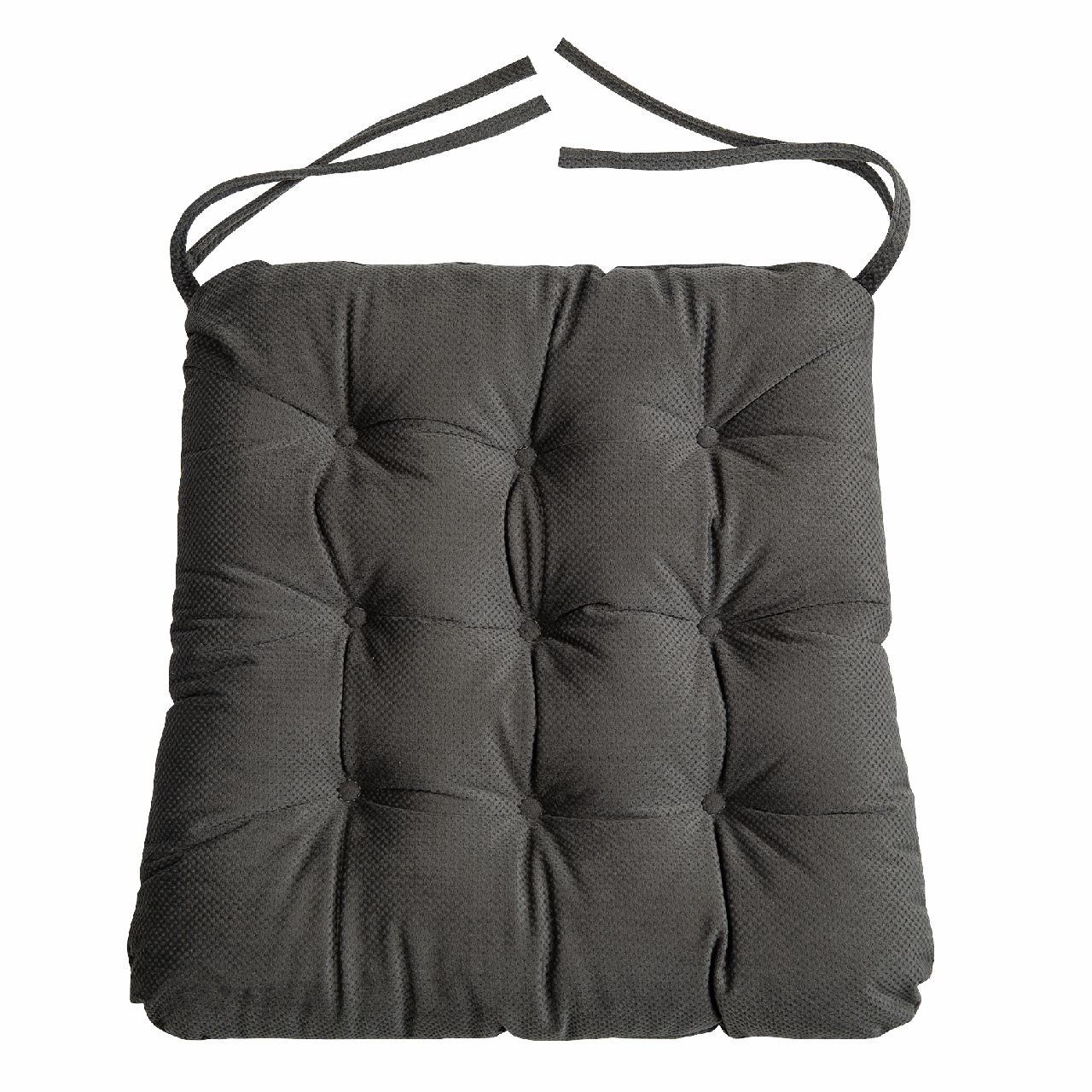 Tarrington House Подушка для мебели темно-серая с тафтингом 40/36 x 38 x 6см