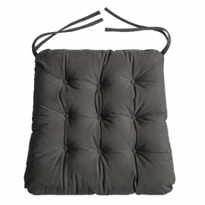 Tarrington House Подушка для мебели темно-серая с тафтингом 40/36 x 38 x 6см