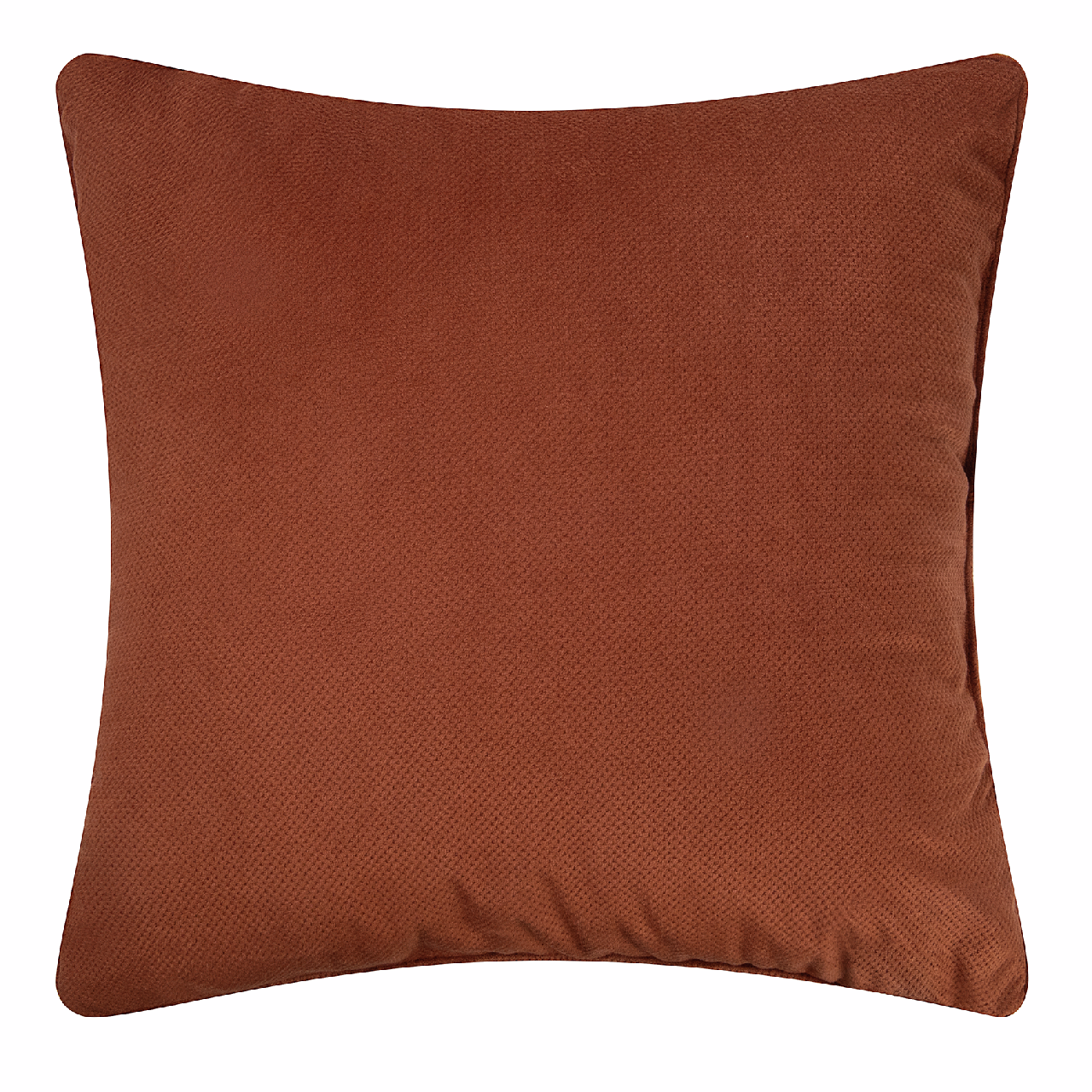 Tarrington House Подушка декоративная коричневая с кантом, 45 x 45см