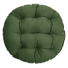 Tarrington House Подушка зеленая для мебели круглая с тафтингом, 37см