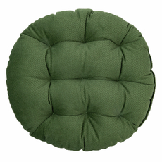Tarrington House Подушка зеленая для мебели круглая с тафтингом, 37см