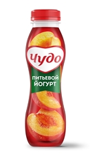 Йогурт питьевой Чудо Персик-абрикос 1.9%, 260г