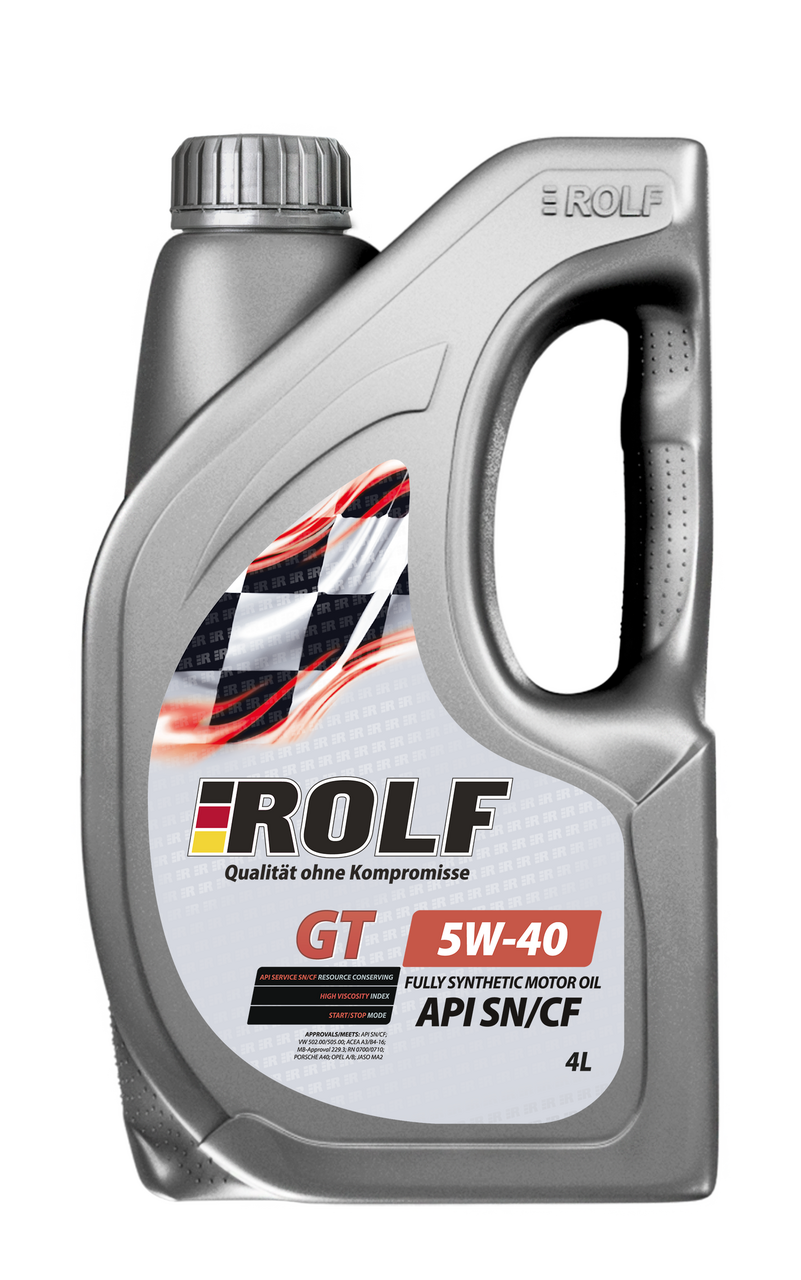 Масло моторное Rolf GT 5W-40 Api SN/CF синтетическое, 4л  с .