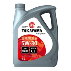 Масло моторное Takayama Sae 5W-30 C3 синтетическое, 4л