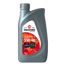 Масло моторное Takayama Sae 5W-40 синтетическое, 1л