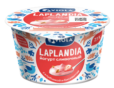 Йогурт Viola Laplandia Клубника и бисквит сливочный 7.1%, 180г