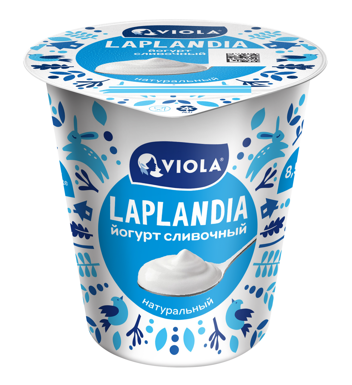 Йогурт Viola Laplandia сливочный 8.5%, 260г