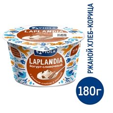 Йогурт Viola Laplandia ржаной хлеб-корица 7.1%, 180г