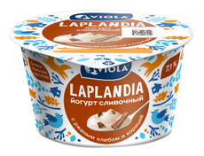 Йогурт Viola Laplandia с ржаным хлебом и корицей сливочный 7.1%, 180г