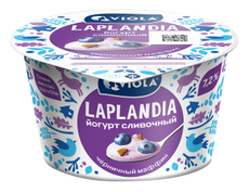 Йогурт Viola Laplandia Черничный маффин сливочный 7.2%, 180г