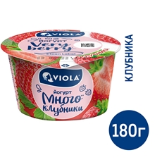 Йогурт Viola Very Berry клубника 2.6%, 180г