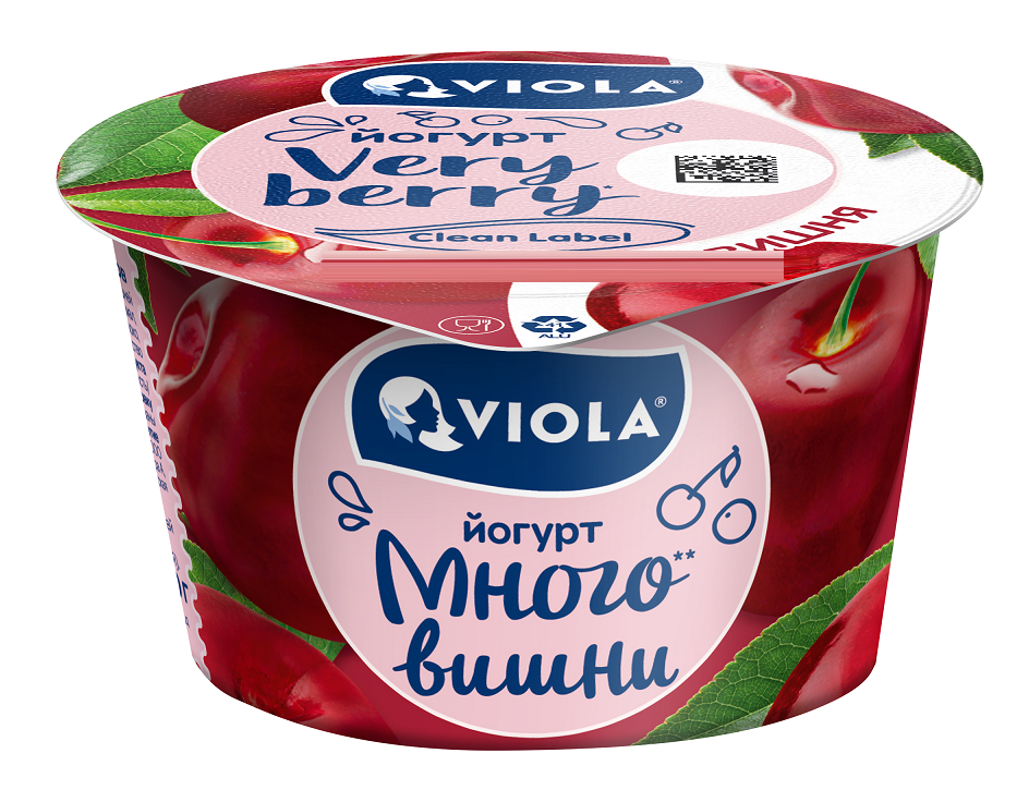 Йогурт Viola Very Berry вишня 2.6%, 180г