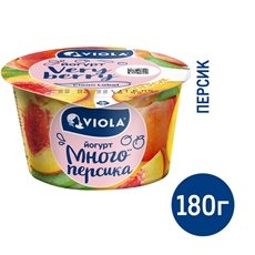 Йогурт Viola Very Berry персик 2.6%, 180г
