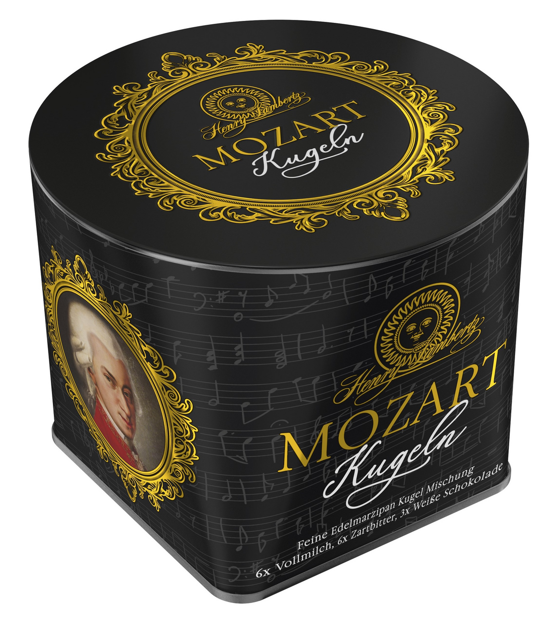 Набор шоколадных конфет Henry Lambertz Mozart Kugeln с мягкой марципановой начинкой, 300г
