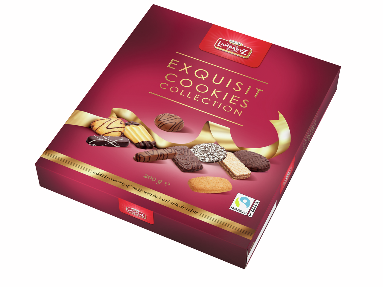 Печенье бисквитное Lambertz Exquisit Cookies Collection ассорти, 200г
