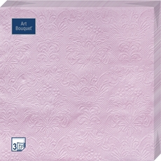Салфетка Bouquet Светло-розовый барокко 3 слоя, 16шт