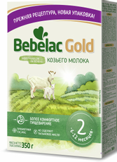 Смесь молочная детская Bebelac 2 Gold на козьем молоке с 6 месяцев, 350г