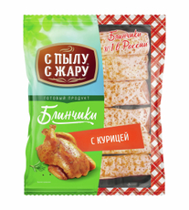 Блины С Пылу с жару с курицей замороженные, 360г