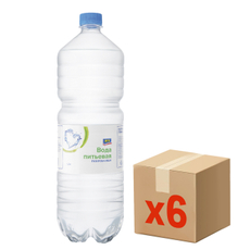 aro Вода питьевая газированная, 1.5л x 6 шт