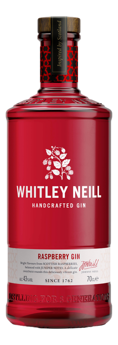 Настойка полусладкая Whitley Neill Джин Малина, 0.7л