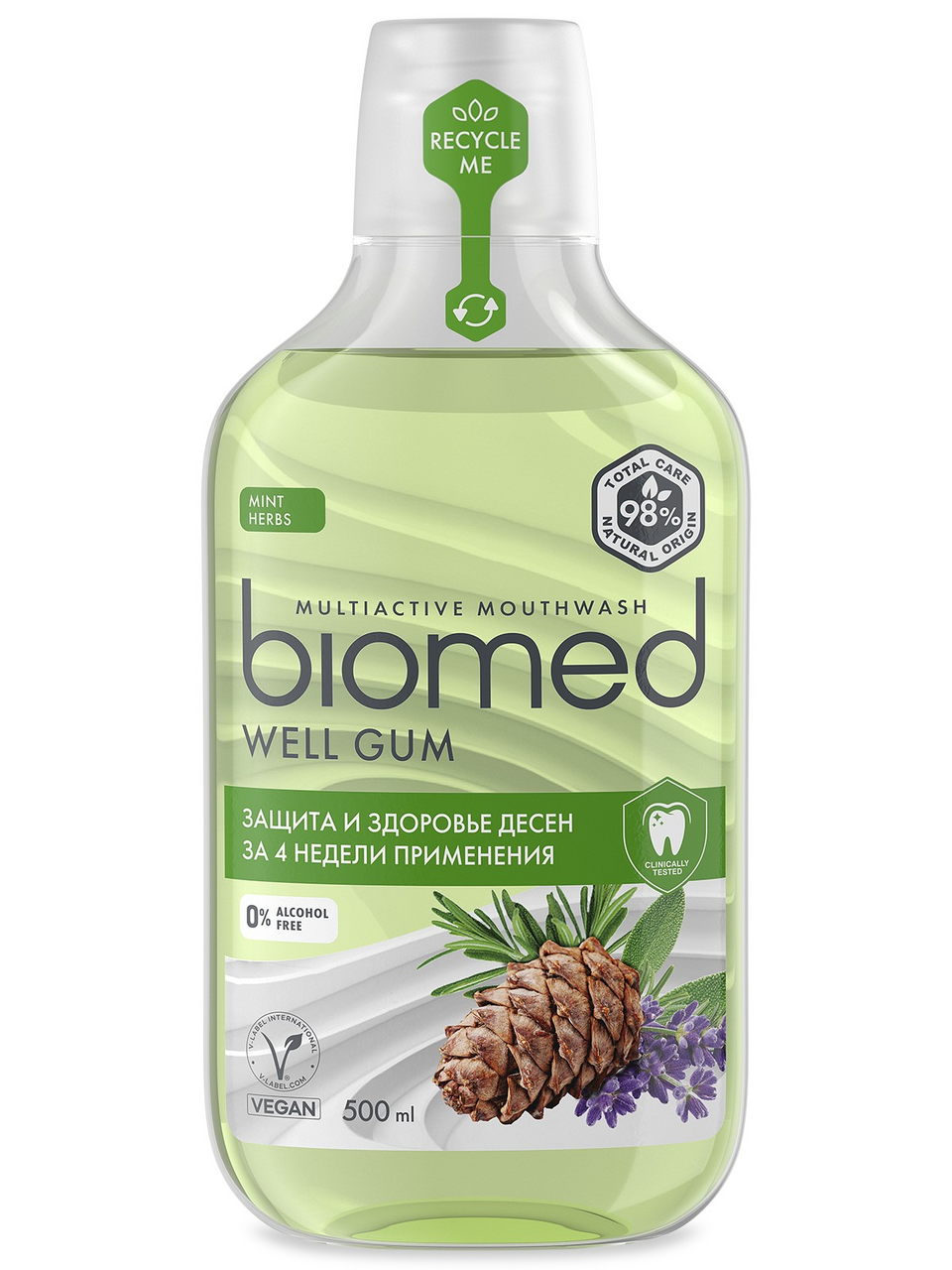Изображение товара Ополаскиватель для полости рта Biomed Well Gum мята, 500мл
