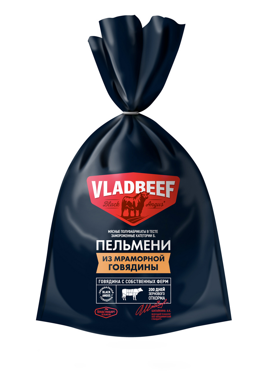 Пельмени Владимирский стандарт Vladbeef из мраморной говядины замороженные,  800г купить с доставкой на дом, цены в интернет-магазине