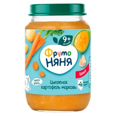 Суп ФрутоНяня овощной с цыпленком, 190г