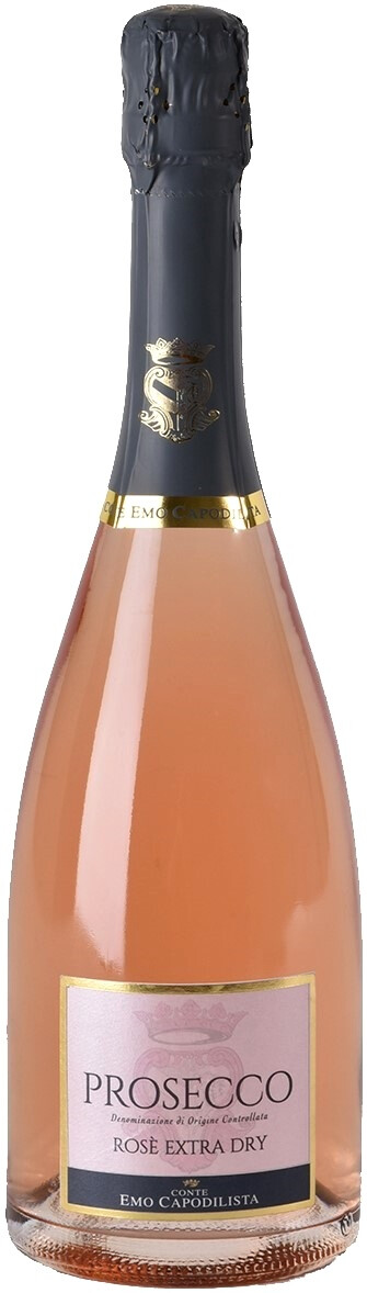 Вино игристое Conte Emo Capodilista Rose Prosecco розовое брют, 0.75л