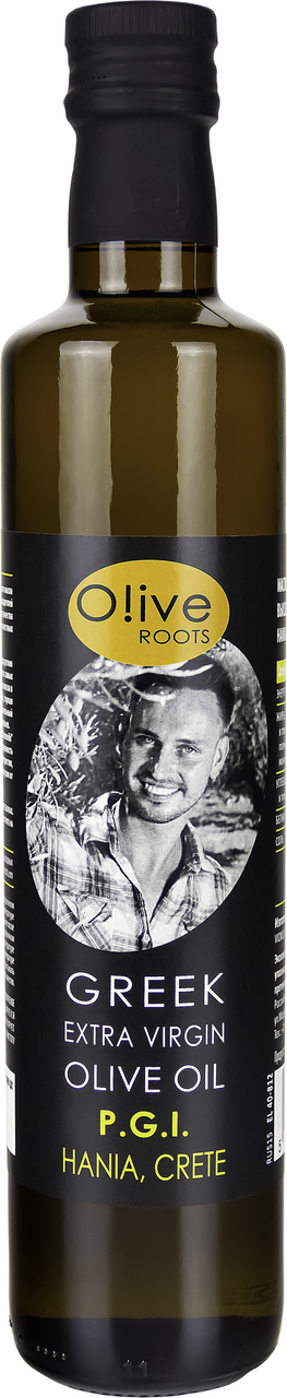 Изображение товара Масло оливковое Olive Roots P.G.I. Hania Crete Extra Virgin нерафинированное, 500мл