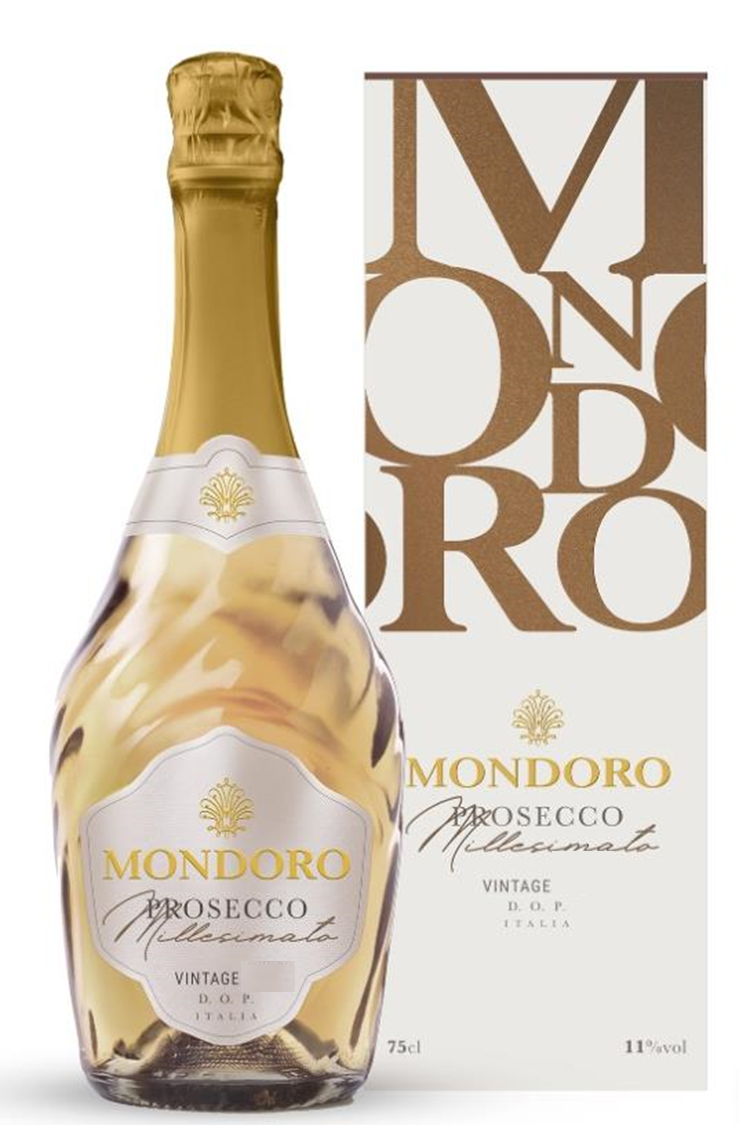 Вино игристое Mondoro Prosecco Millesimato белое сухое в подарочной  упаковке, 0.75л купить по выгодной цене, самовывоз алкоголя из магазина в  Москве