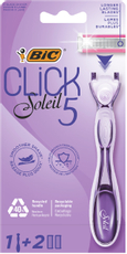 Бритва женская BIC Click 5 Soleil 5 лезвий, 1 ручка и 2 сменные кассеты