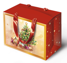 Сумка-коробка Арт и Дизайн Новый Год, 27 x 20см