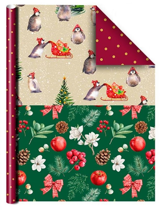 Бумага упаковочная Арт и Дизайн 3 цвета, 70 x 100см