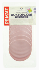 Колбаса Ремит докторская вареная нарезка, 150г