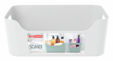 Корзинка Econova Scandi универсальная белая 4.6л, 27 х 19 х 10.5см