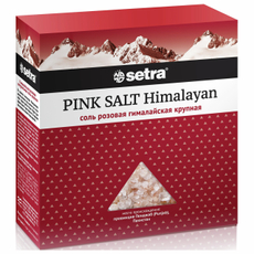 Соль Setra Гималайская розовая крупная, 500г
