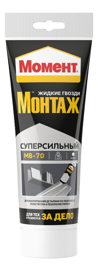 Изображение товара Клей Момент монтажный суперсильный плюс МВ-70, 250г