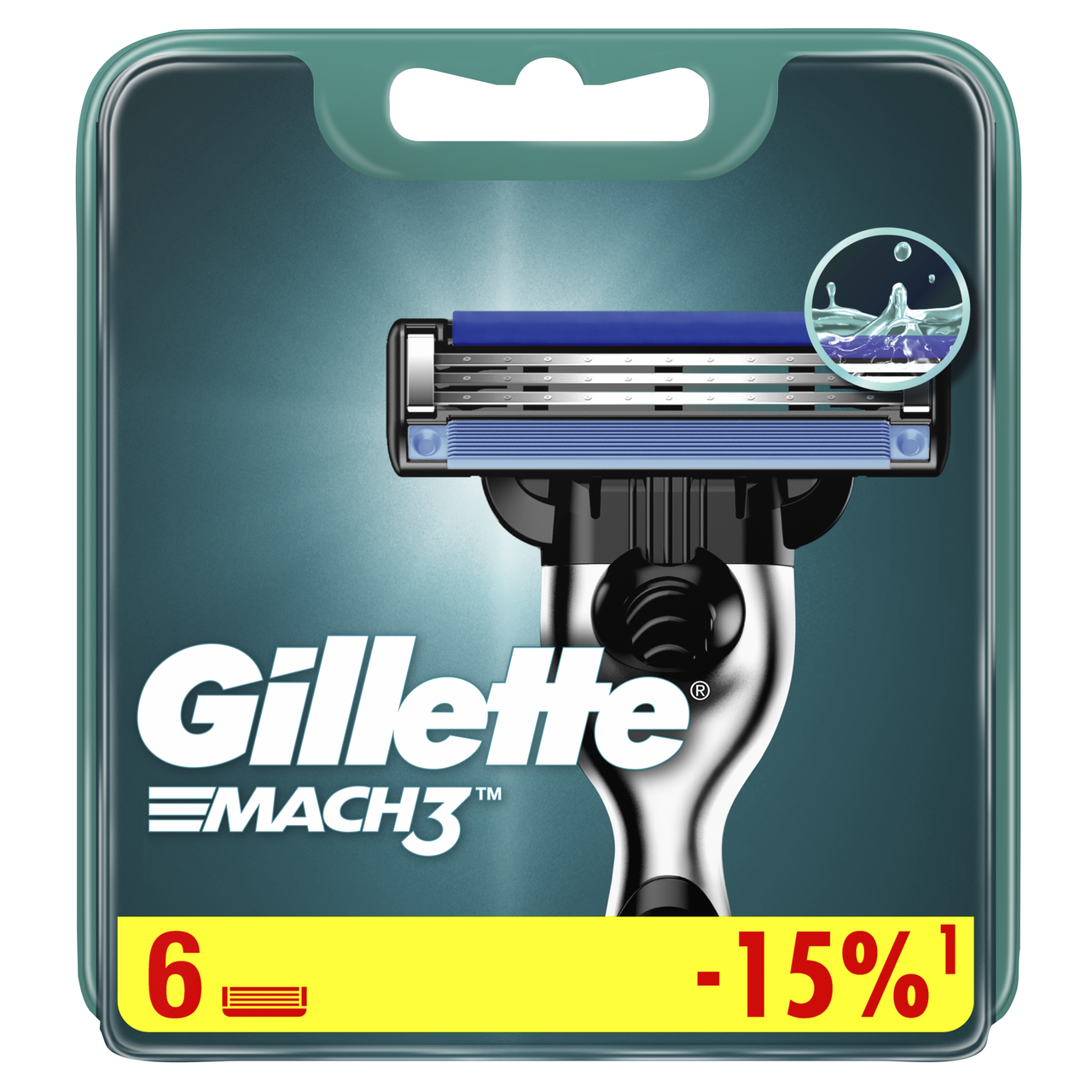 Изображение товара Кассеты Gillette Mach3 для бритья, 6шт