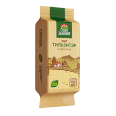 Сыр Село Зеленое Тильзитер полутвердый 50%, 400г