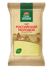 Сыр Село Зеленое Российский полутвердый 50%, 200г