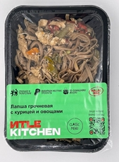 Лапша Itle Kitchen гречневая курица и овощи, 260г