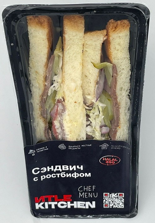 Сэндвич Itle Kitchen с ростбифом, 180г