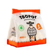 Творог рассыпчатый Очень важная корова 5%, 400г