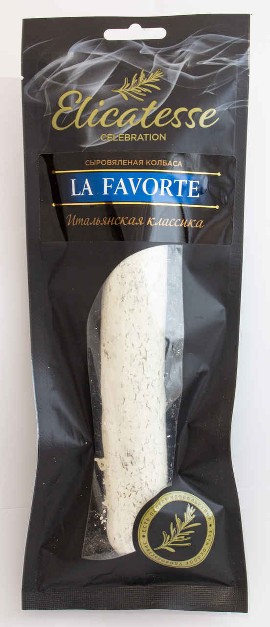 Колбаса Elicatesse La Favorite итальянская классика сыровяленая, 140г